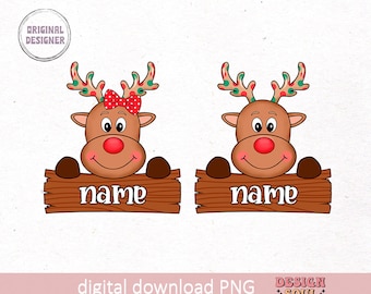 Personalized Christmas Kids Name Png, Christmas name png, reindeer name png, christmas girls png, boy girl name png, santa name, monogram