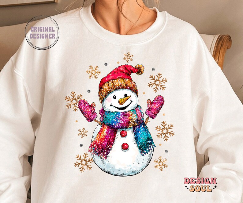 Coquette glitter christmas snowman png, coquette christmas tree png, christmas kids png, girly christmas png, christmas sublimation, bow png image 3