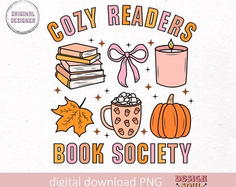 Société du livre pour lecteurs confortables png, amateur de livres png, png livresque confortable, ambiance d'automne png, coquette d'automne, png livresques, png tendance automne, png automne