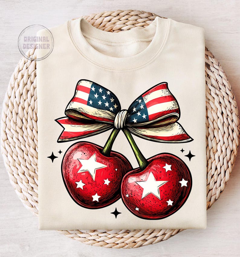 Kokarda American Cherry Coquette Png, Trendy America Png, Amerykańska Kokietka Png, 4 lipca Png, Dzień Pamięci PNG, Dziewczęca USA Png, Czwarty lipca zdjęcie 5