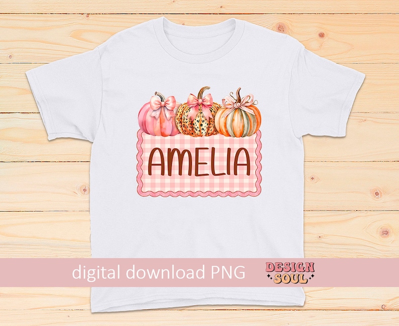Pumpkin kid name png, fall personalized png, kids fall png, thanksgiving personalized png, fall mini png, Fall Png girls, custom name png image 4
