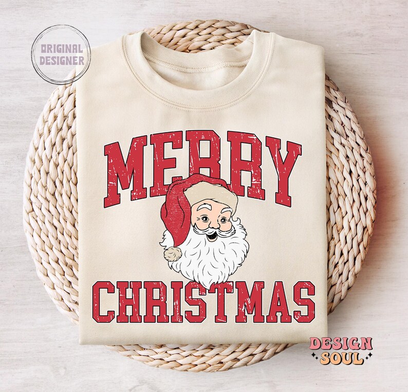 God jul med jultomten png i nöd, god jul png, retro jul png, jultomten png, vintage jultomten png, jul png-filer bild 2