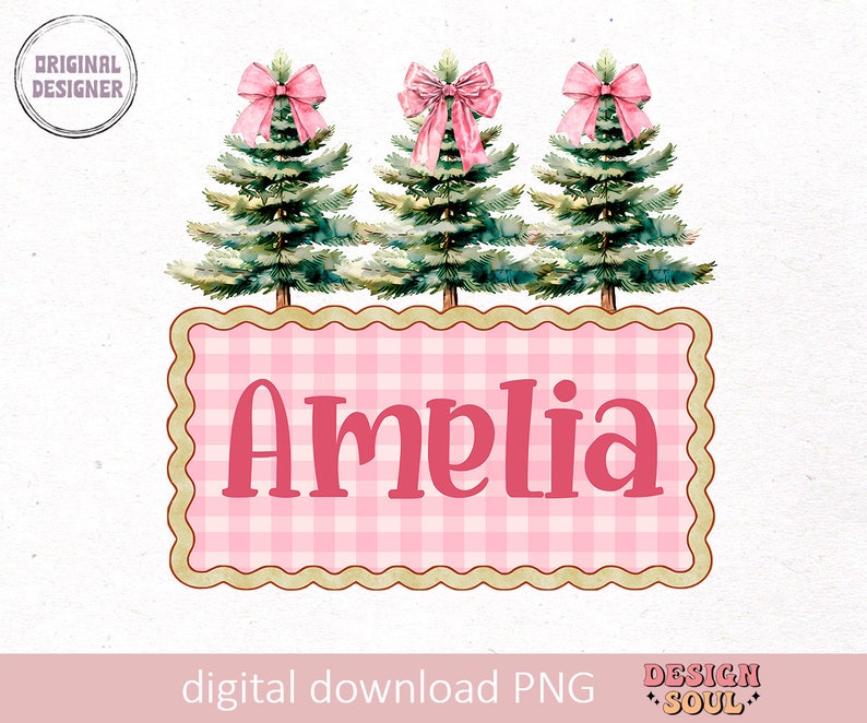 クリスマスの子供の名前PNG、クリスマスモノグラムPNG、子供のクリスマスPNG、カスタム子供の名前PNG、子供の名前クリスマスPNG、クリスマスの女の子PNG、リボン 画像 1