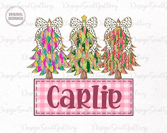 Christmas kid name png, christmas monogram png, kids christmas png, custom kid name png, kid name christmas png,  christmas girls png, bow