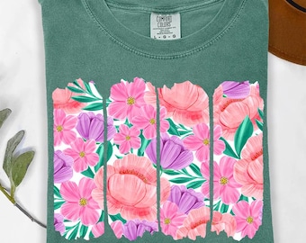 Preppy floral brushstroke png, floral mama png, summer vibes png, spring flowers png, boho summer png, spring coquette png, wildflowers png