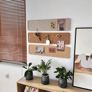 Minimalist Felt Memo Board – Modern Wall Organizer for Photos Notes Jewelry