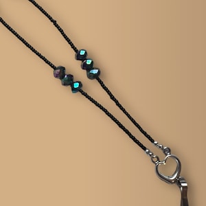Beaded Lanyard | Beaded Teacher Lanyard | Lanyard Necklace | Long Badge Necklace | ID Badge Necklace | Teacher Gift | Fashion Lanyard