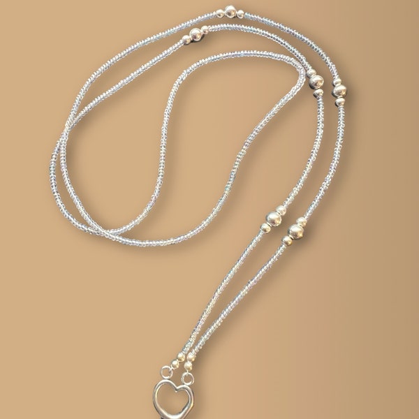 Sterling Silver ID Badge Lanyard