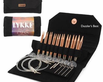 Lykke CYPRA COPPER Interchangeables 3.5" or 5" Tips complete set  FREE Gift