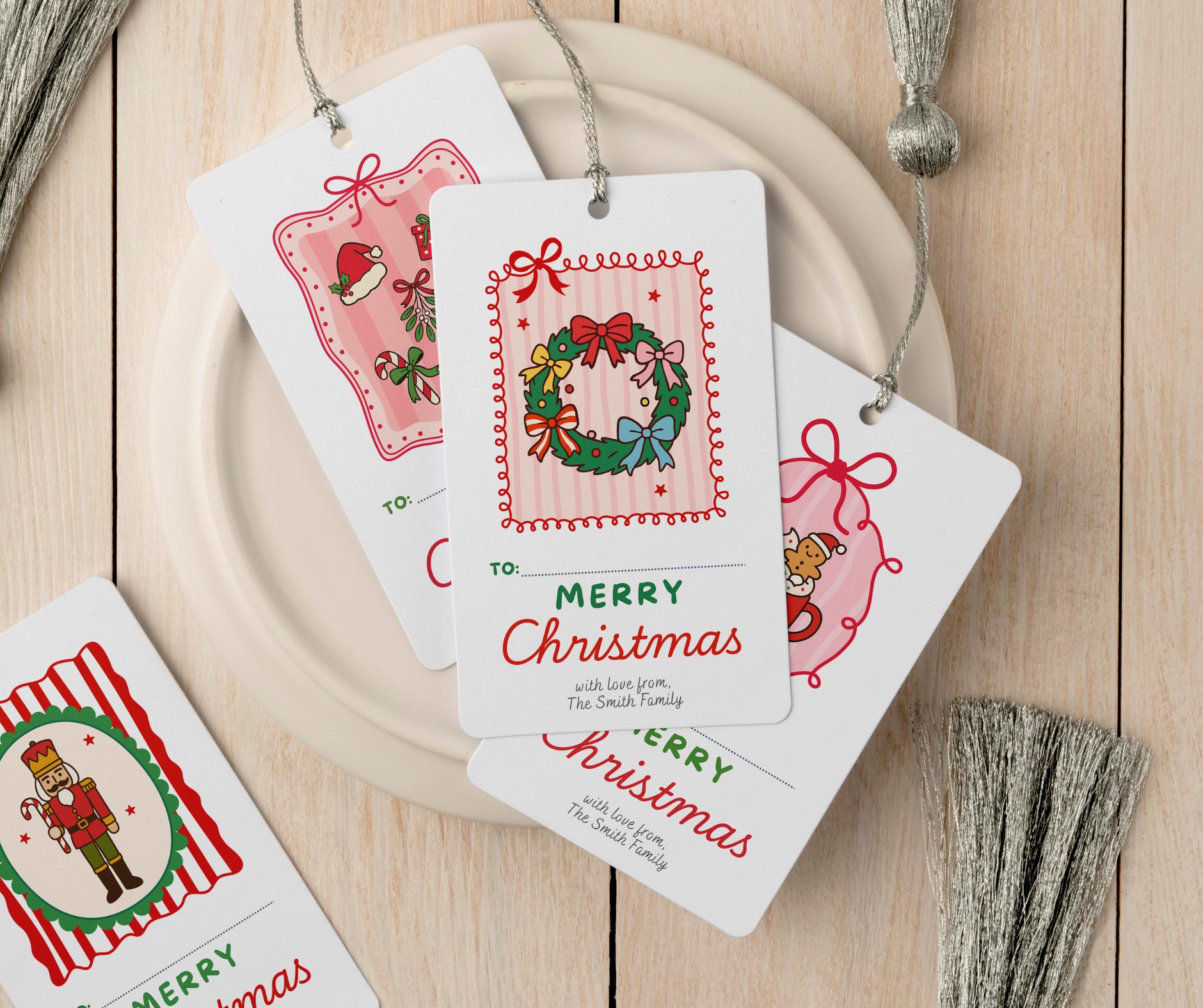 Lot De 100 Étiquettes Cadeau Stickers 'Joyeux Noël' Noir Et Or - Neuf