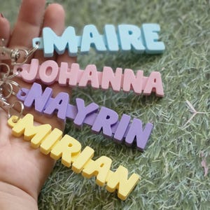 Custom keychain, Personalized name tag, Name keychain, Personalized keychain, Luggage tag, Backpack tag, Custom name keychain