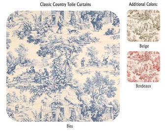 Classic Country Toile Curtains