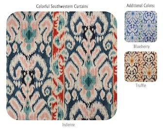 Colorful Southwestern Curtains