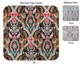 Bold Exotic Tiger Curtains