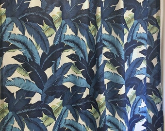 Tropical Shower Curtain, Designer Palm Leaf