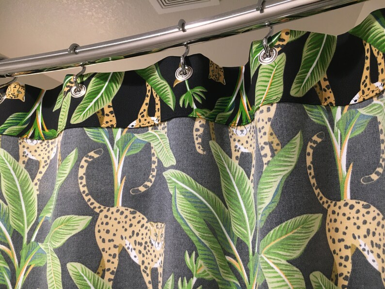 African Animal Shower Curtain Cheetah Print Etsy