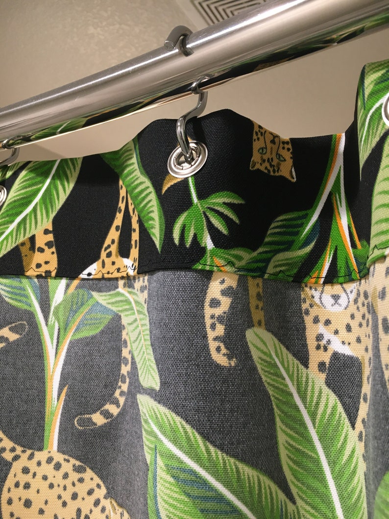 African Animal Shower Curtain Cheetah Print Etsy