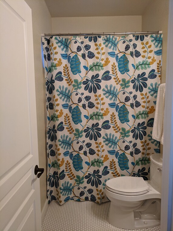 botanical shower curtain