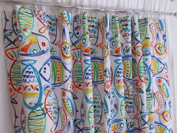 Fisch Dusche Vorhang Ozean Thema Etsy
