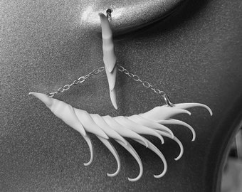 Arc Earrings with Soft Spikes