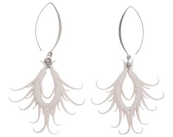 Peacock Eye Earrings on Sterling with Soft Spikes