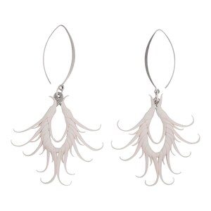 Peacock Eye Earrings on Sterling with Soft Spikes image 1