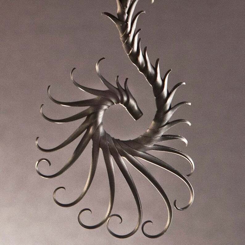 Nykteris Wing Large Swoop Earrings with Soft Spikes image 2