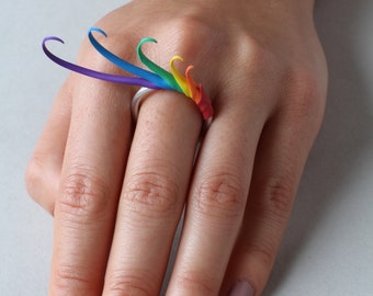 Regenbogen Multiplum Ring