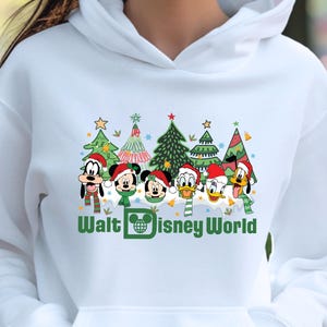 Walt Disney World Christmas Hoodie, Mickey and Friends Christmas Hoodie,  Family Christmas Hoodie, Disney Holiday Hoodie