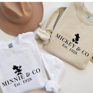 Vintage 1928 Cartoon Sweater, Retro Character Sweatshirt, Theme Park Vacation Sweater, Fun Travel Apparel, Amusement Park Hoodie