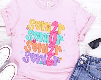 Class of 2026 Senior Tee, Graduation Outfit Shirt, Cute Grad Style, Preppy Senior Gift Idea