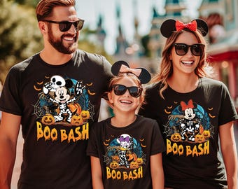 Custom Mickey And Friends Halloween Shirt, Custom Disney Family Matching Shirts, Disneyland Halloween Shirt, Disney Halloween Family T-shirt
