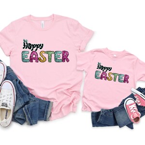 Happy Easter Shirt, Cute Easter Tee, Easter Bunny Graphic, Easter Celebration Shirt, Spring Holiday Shirt, Easter Joy, Easter Tee