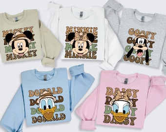 Savanna Safari Adventure Sweatshirt, Animal Kingdom Theme Sweater, Wildlife Exploration Sweater, Safari Wildlife Characters Sweatshirt