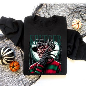 The Man with the Gloves Sweatshirt, Halloween Sweatshirts,  Cool Sweatshirt, Funny Gift Sweatshirt