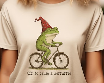 Kerfuffle Frog T-Shirt, Funny Frog Tee, Sarcastic Saying Shirt, Adult Humor Shirt, Cute Frog Graphic Tee, Mental Wellness Shirt