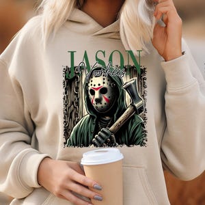 Spooky Mask Hoodie, Horror Slasher Hoodie, Creepy Face Hoodie, Classic Terror Hoodie, Vintage Halloween Hoodie