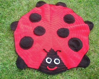 Crocheted Made To Order Ladybug Blanket