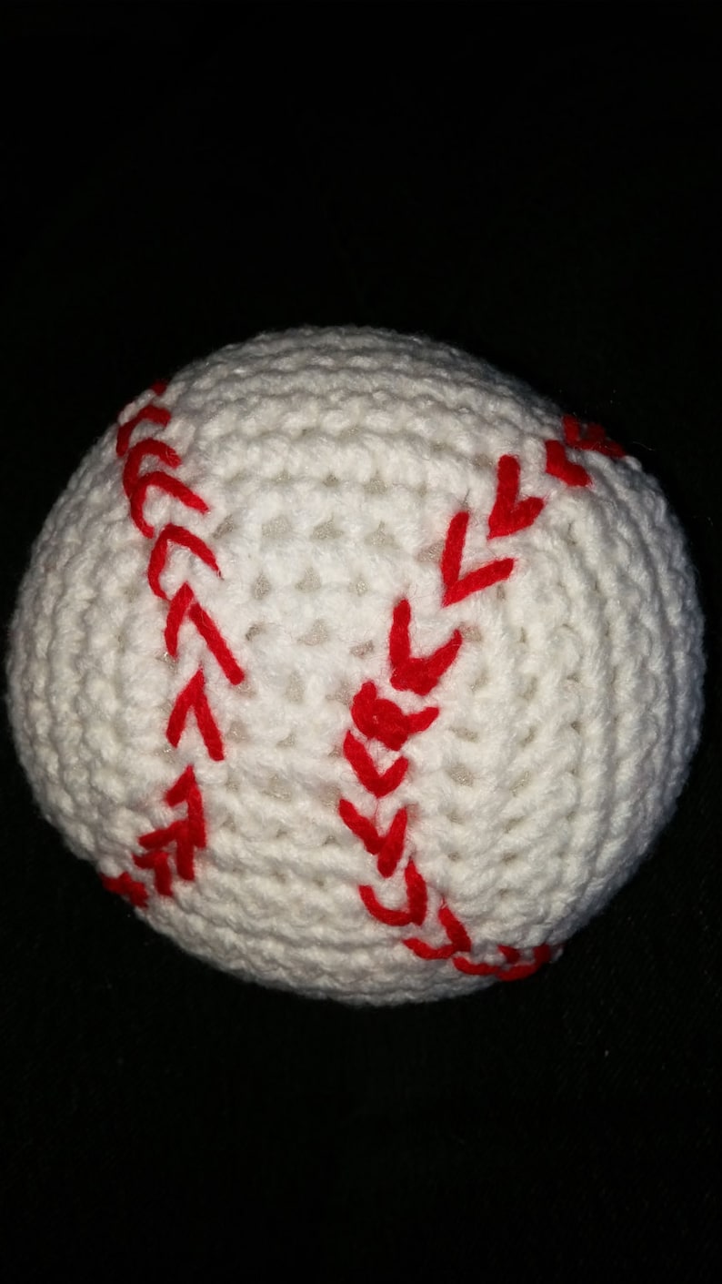 Crocheted Baseball image 3