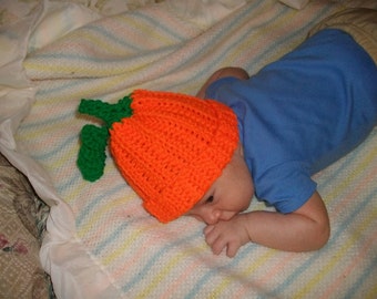 Crocheted Pumpkin Hat