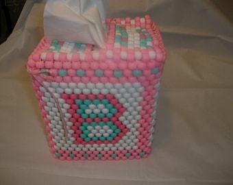 Beaded Tissue Box Cover