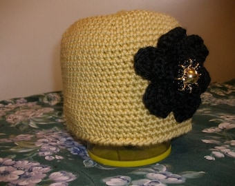 Crocheted Flower Hat