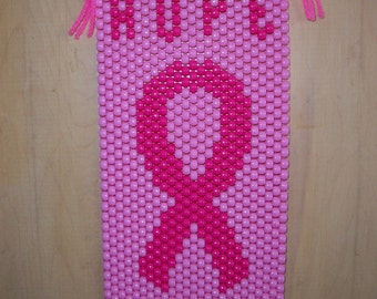 Breast Cancer Support Beaded Banner