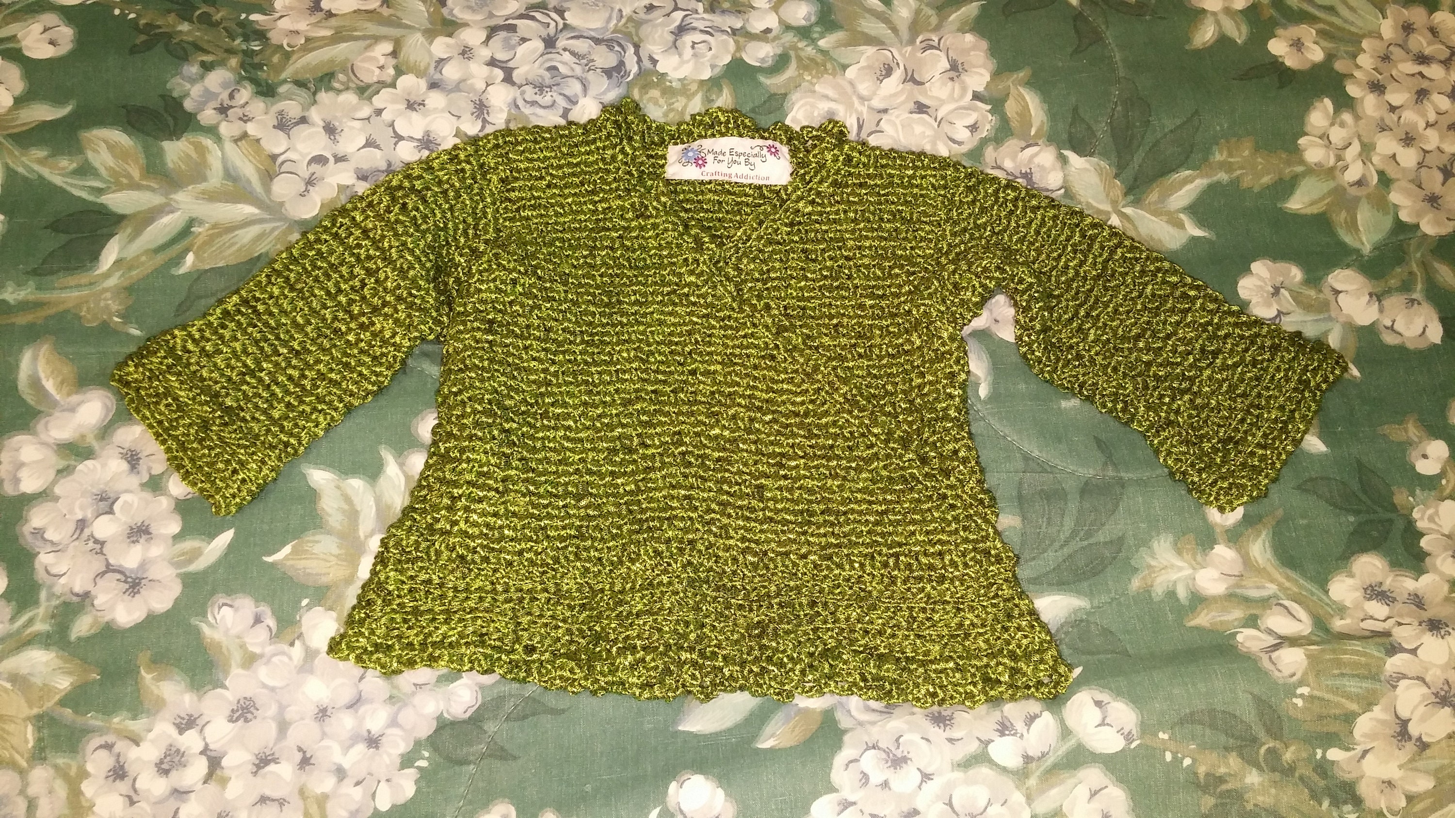 Green Baby Sweater | Etsy