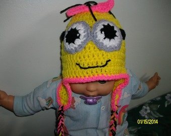 Despicable Me Minion Earflap Hat - size toddler