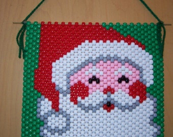 Santa Beaded Banner