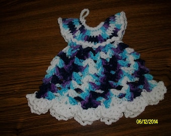 Crocheted Dress Potholder