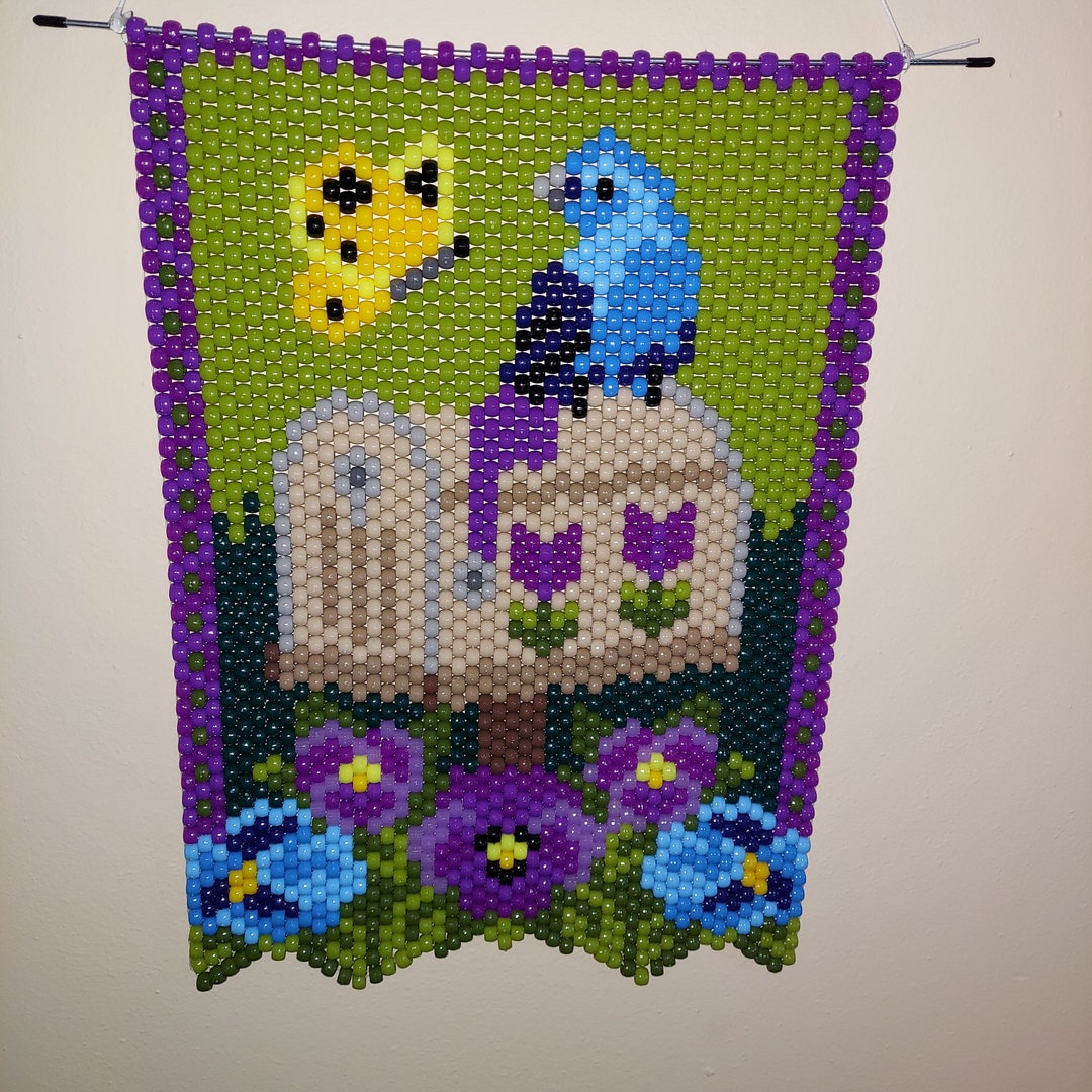 Mailbox Spring Flag Spring Mailbox Beaded Banner - Etsy