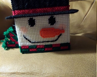 Snowman Tissue Box Cover