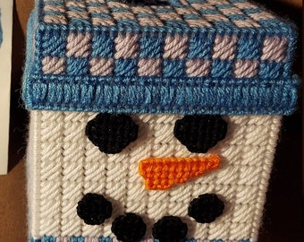 Snowman Tissue Box Cover